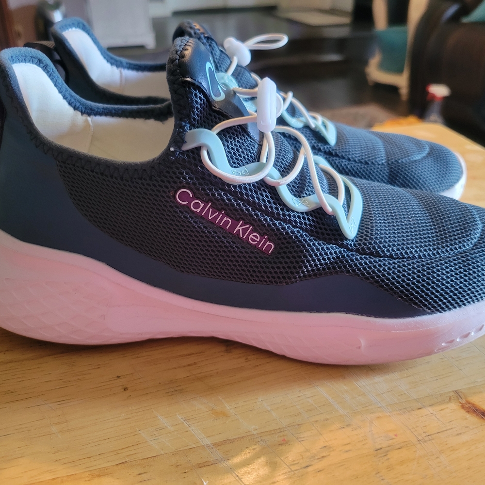 Calvin Klein Navy and Light Pink Athletic Shoes